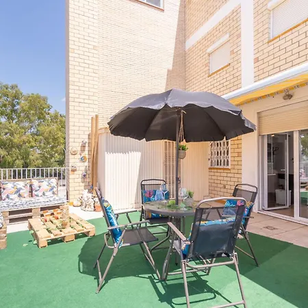 Sal- Big Terrace With Bbq, Beach, Wifi, Clima * Roses